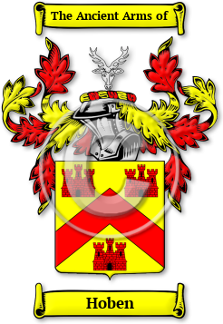Hoben Family Crest Download (jpg) Legacy Series - 150 DPI