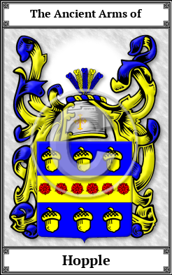 Hopple Family Crest Download (JPG)  Book Plated - 150 DPI