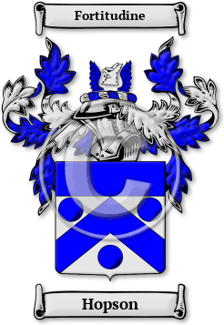 Hopson Family Crest Download (jpg) Legacy Series - 150 DPI