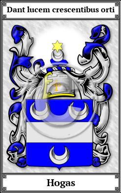 Hogas Family Crest Download (JPG)  Book Plated - 150 DPI
