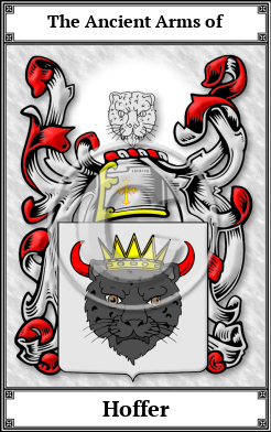Hoffer Family Crest Download (JPG)  Book Plated - 150 DPI