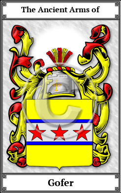 Gofer Family Crest Download (JPG)  Book Plated - 150 DPI