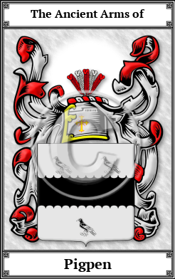 Pigpen Family Crest Download (JPG)  Book Plated - 150 DPI
