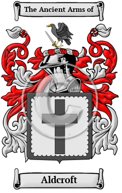 Aldcroft Family Crest/Coat of Arms
