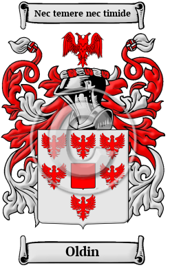 Oldin Family Crest/Coat of Arms