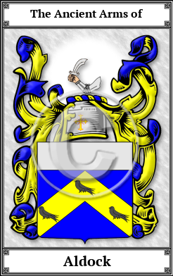 Aldock Family Crest Download (JPG)  Book Plated - 150 DPI
