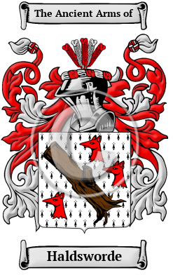 Haldsworde Family Crest/Coat of Arms