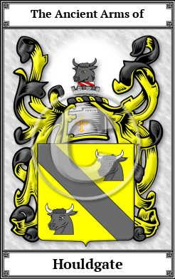 Houldgate Family Crest Download (JPG) Book Plated - 600 DPI
