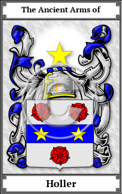 Holler Family Crest Download (JPG)  Book Plated - 150 DPI