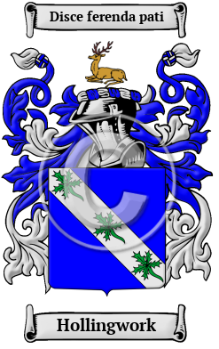Hollingwork Family Crest/Coat of Arms