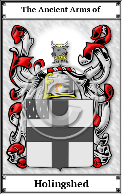 Holingshed Family Crest Download (JPG)  Book Plated - 150 DPI