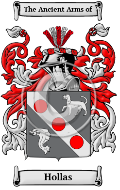 Hollas Family Crest/Coat of Arms