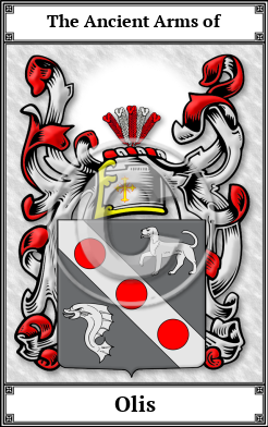Olis Family Crest Download (JPG)  Book Plated - 150 DPI