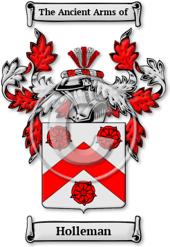 Holleman Family Crest Download (jpg) Legacy Series - 150 DPI