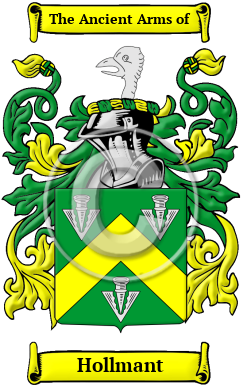 Hollmant Family Crest/Coat of Arms