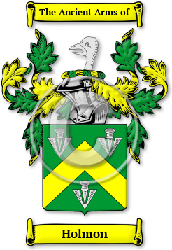 Holmon Family Crest Download (jpg) Legacy Series - 150 DPI