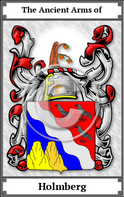 Holmberg Family Crest Download (JPG)  Book Plated - 150 DPI