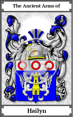 Hailyn Family Crest Download (JPG)  Book Plated - 150 DPI
