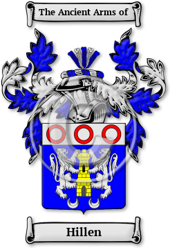 Hillen Family Crest Download (jpg) Legacy Series - 150 DPI