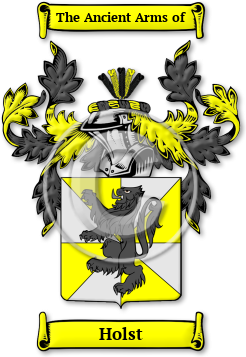Holst Family Crest Download (jpg) Legacy Series - 150 DPI