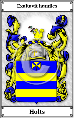 Holts Family Crest Download (JPG) Book Plated - 600 DPI