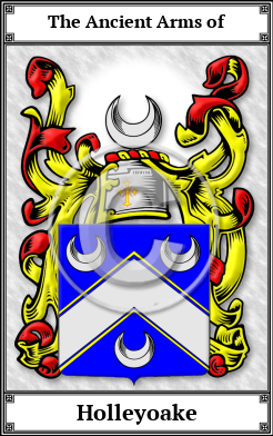 Holleyoake Family Crest Download (JPG) Book Plated - 300 DPI