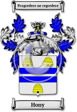 Hony Family Crest Download (JPG) Legacy Series - 600 DPI