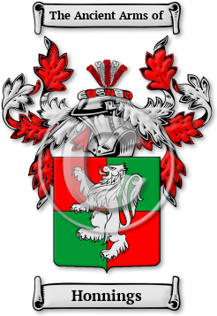 Honnings Family Crest Download (jpg) Legacy Series - 150 DPI