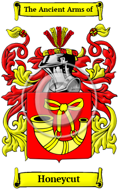 Honeycut Family Crest/Coat of Arms