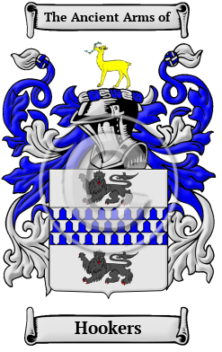 Hookers Family Crest/Coat of Arms