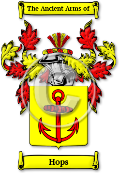 Hops Family Crest Download (jpg) Legacy Series - 150 DPI