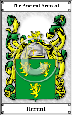 Herent Family Crest Download (JPG)  Book Plated - 150 DPI
