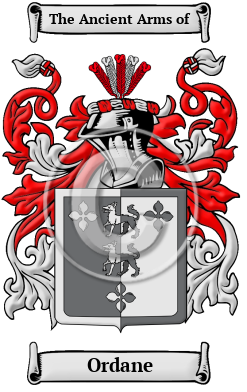 Ordane Family Crest/Coat of Arms