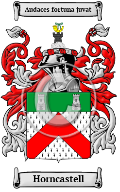 Horncastell Family Crest/Coat of Arms