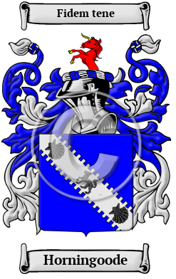 Horningoode Family Crest/Coat of Arms