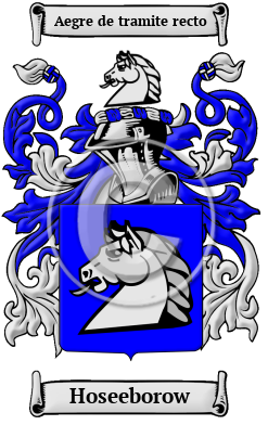 Hoseeborow Family Crest/Coat of Arms