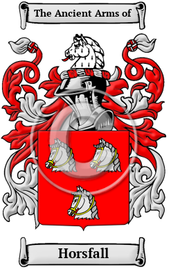 Horsfall Family Crest/Coat of Arms