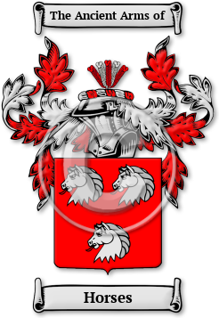 Horses Family Crest Download (JPG) Legacy Series - 600 DPI