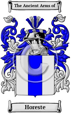 Horeste Family Crest/Coat of Arms