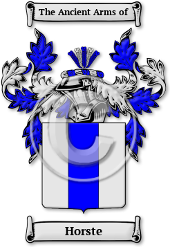 Horste Family Crest Download (jpg) Legacy Series - 150 DPI