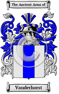 Vanderhorst Family Crest/Coat of Arms