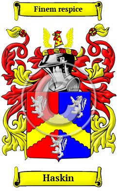 Haskin Family Crest/Coat of Arms