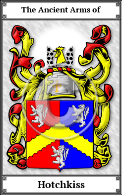 Hotchkiss Family Crest Download (JPG)  Book Plated - 150 DPI