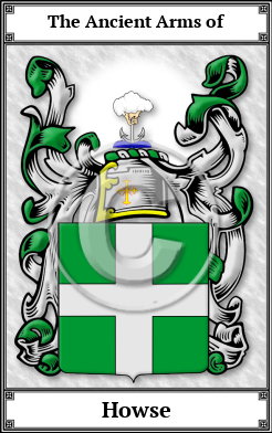 Howse Family Crest Download (JPG)  Book Plated - 150 DPI