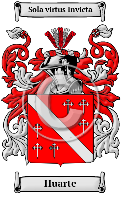 Huarte Family Crest/Coat of Arms