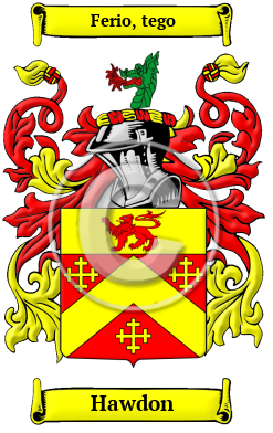 Hawdon Family Crest/Coat of Arms