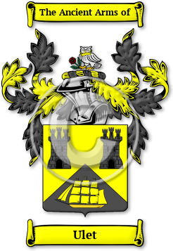 Ulet Family Crest Download (JPG) Legacy Series - 600 DPI