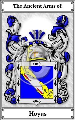 Hoyas Family Crest Download (JPG)  Book Plated - 150 DPI