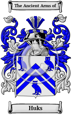 Huks Family Crest/Coat of Arms