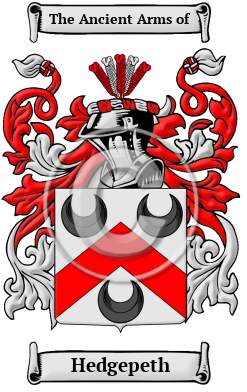 Hedgepeth Family Crest/Coat of Arms